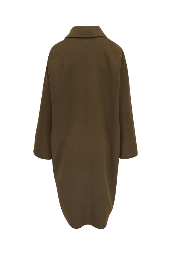 Odeeh - Moss Double-Faced Wool & Cashmere Long Coat