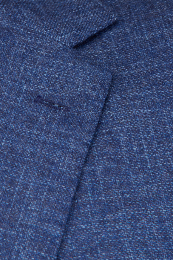 Sartorio Admiral Blue Solid Sportcoat - view 3