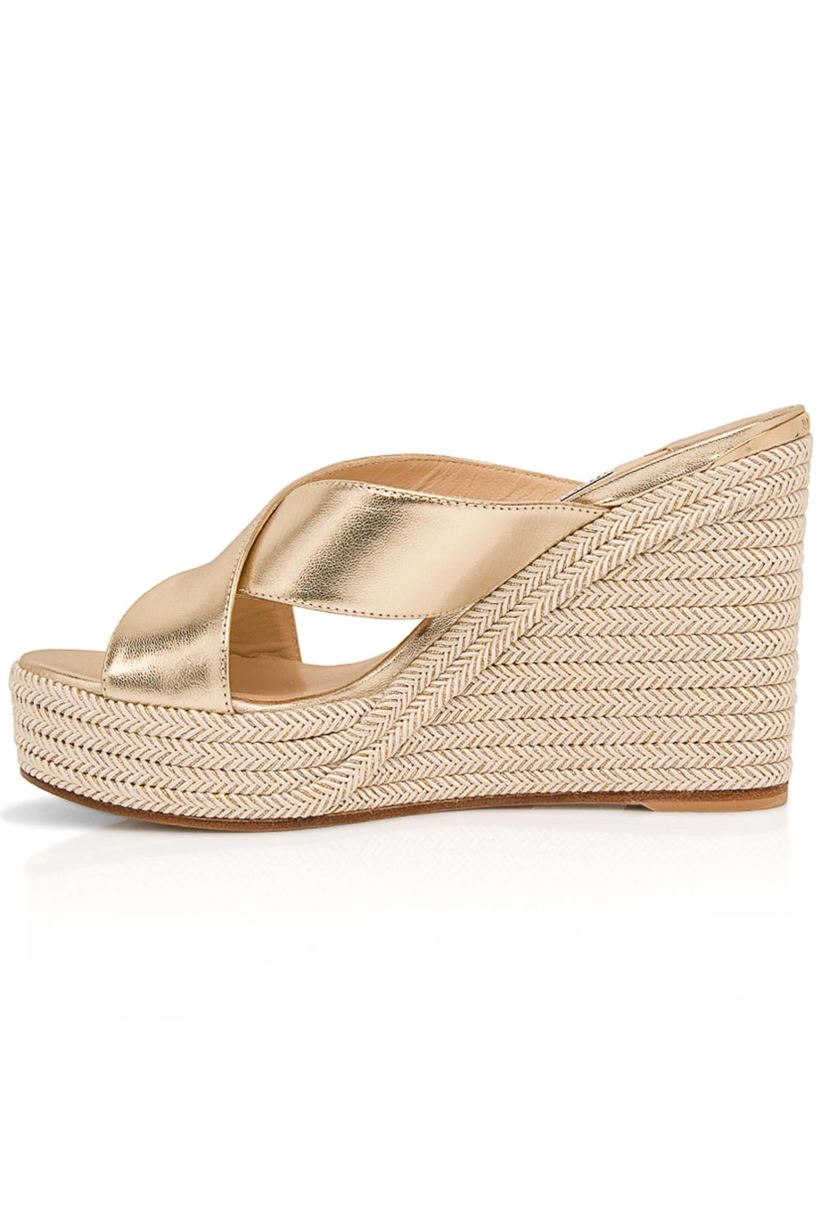 Jimmy Choo - Dovina Wedge Sandal in Champagne