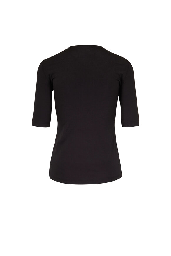 Akris - Black Silk Jersey T-Shirt