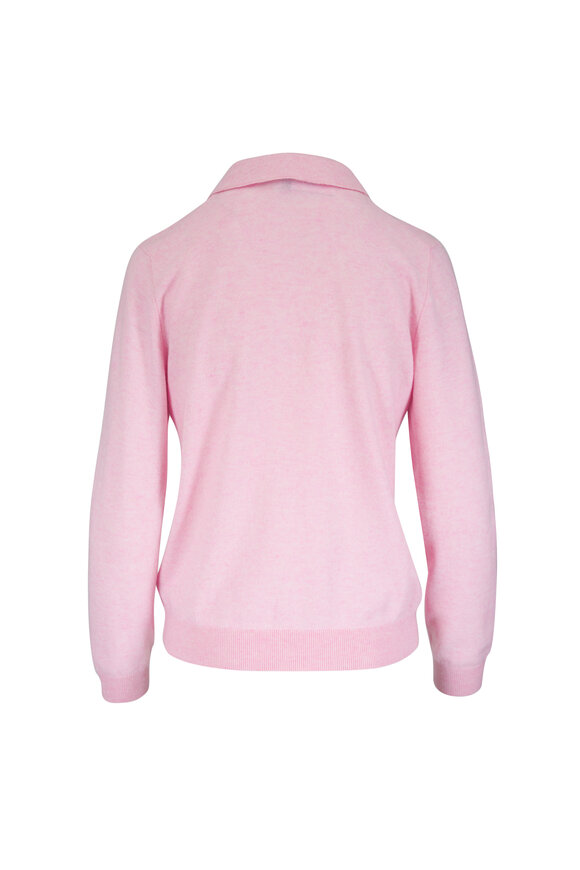 Loro Piana Sergio Light Pink Cashmere Sweater - view 2