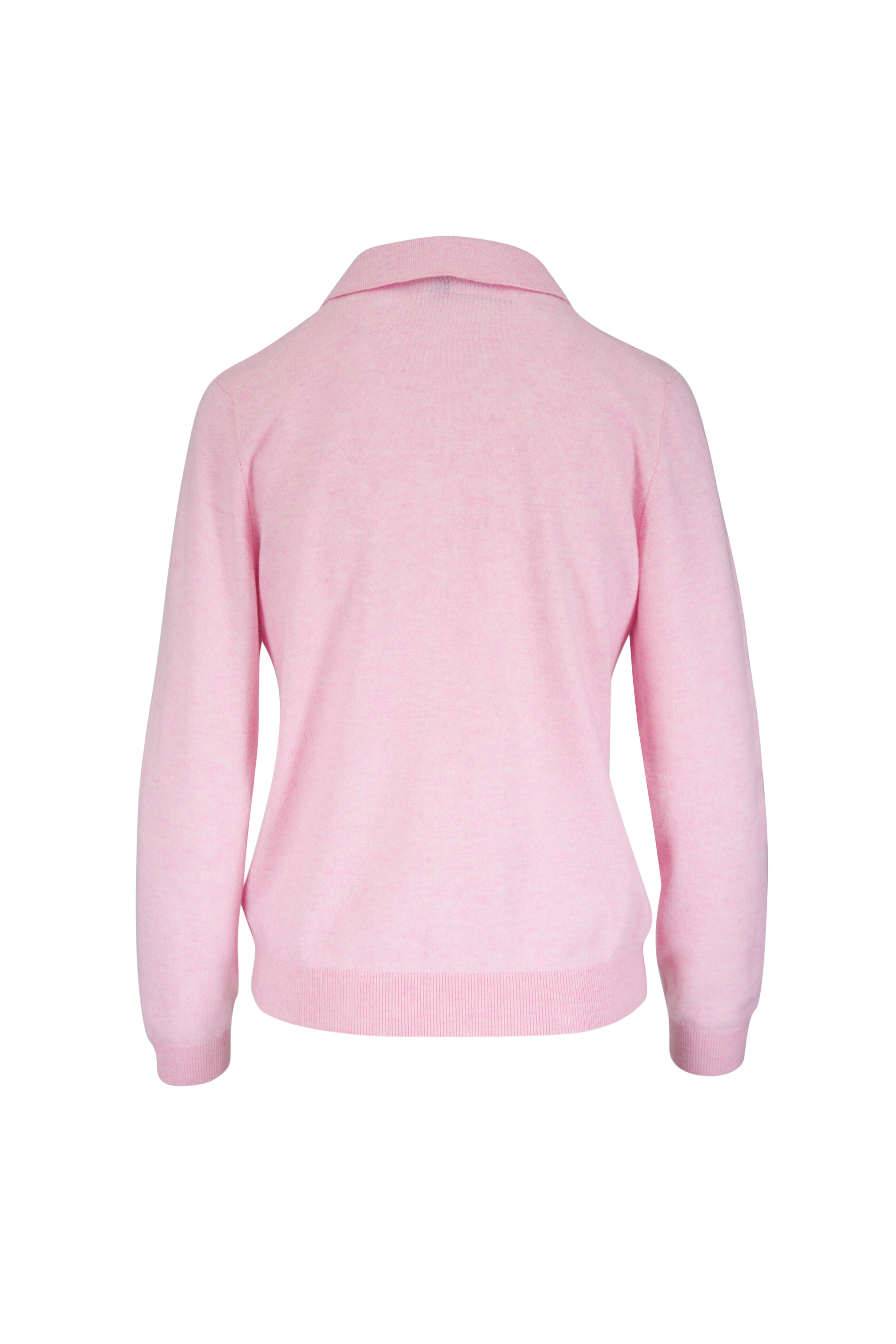Loro Piana - Sergio Light Pink Cashmere Sweater - view 2