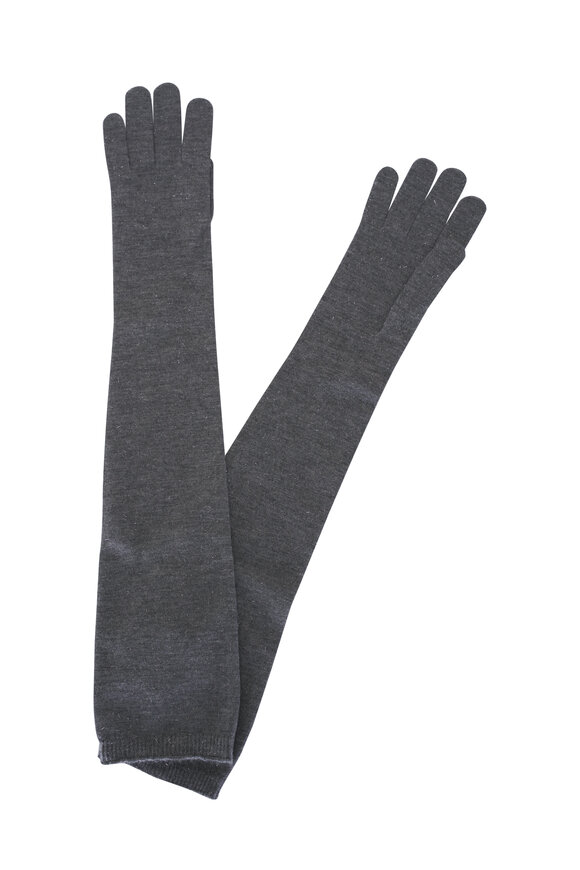 Brunello Cucinelli - Lead Stretch Cashmere Gloves  