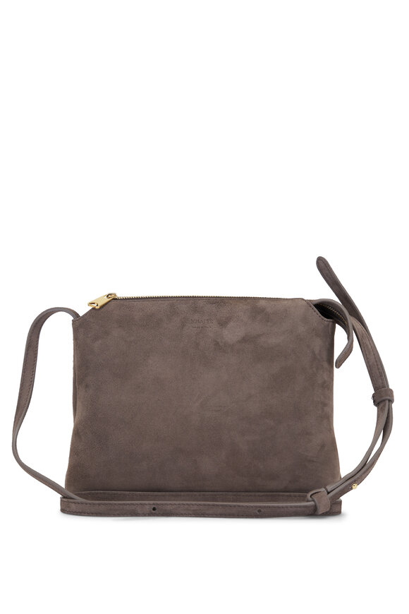 Khaite - Medium Lina Cedar Suede Crossbody