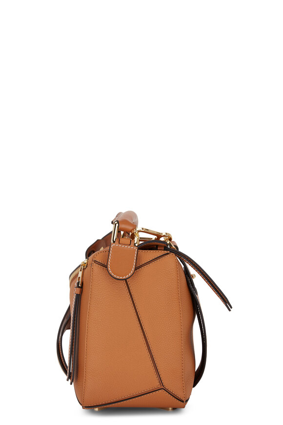 Loewe - Puzzle Light Caramel Leather Top Handle Bag 