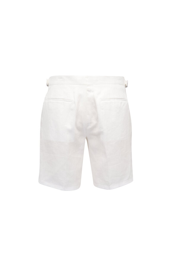 Orlebar Brown Norwich White Linen Shorts - view 3