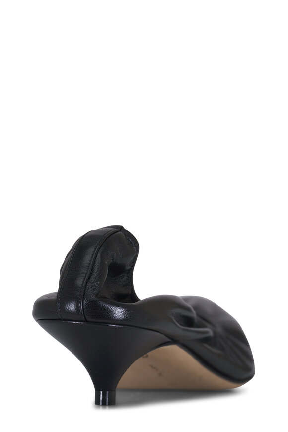 The Row - Liisa Black Leather Kitten Heel, 40mm