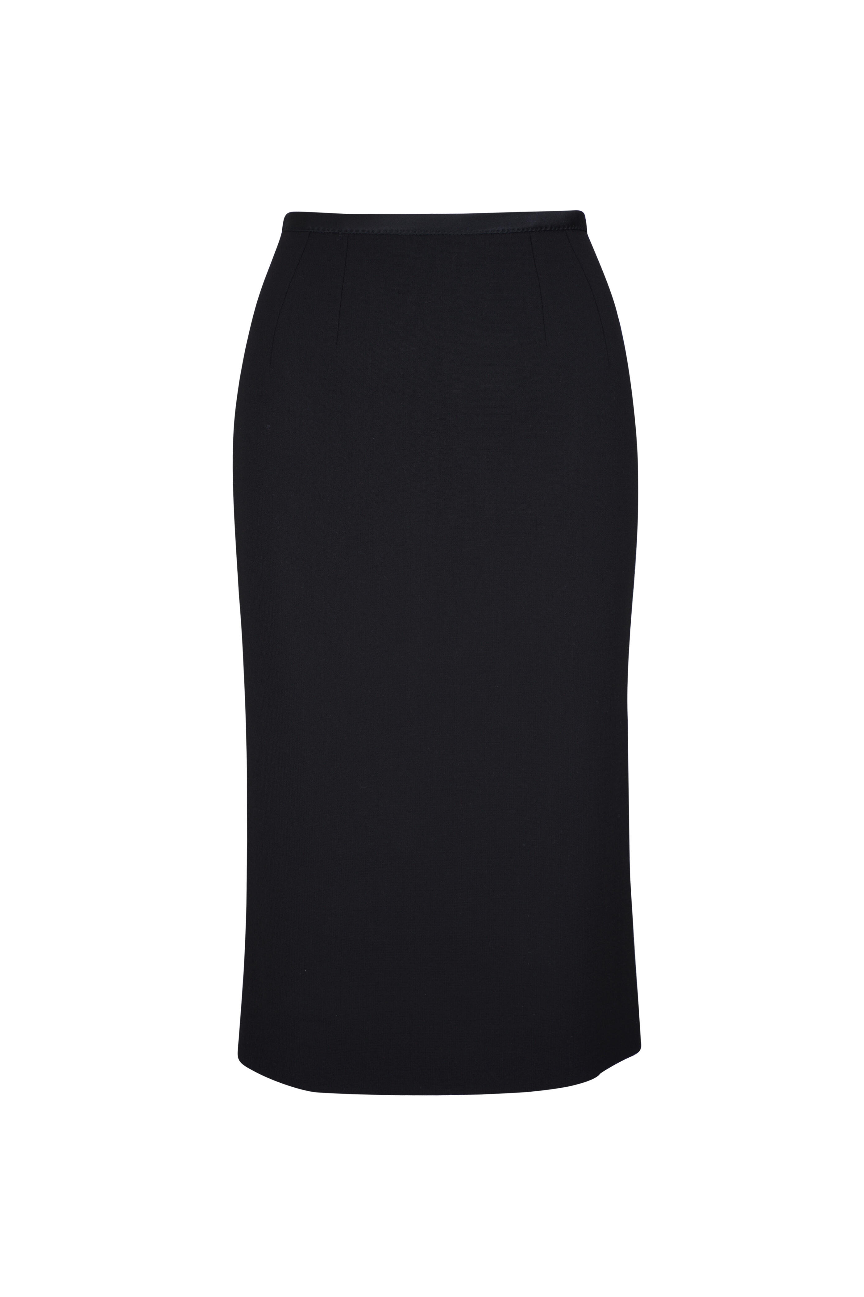 Dolce & Gabbana - Black Stretch Pencil Skirt | Mitchell Stores