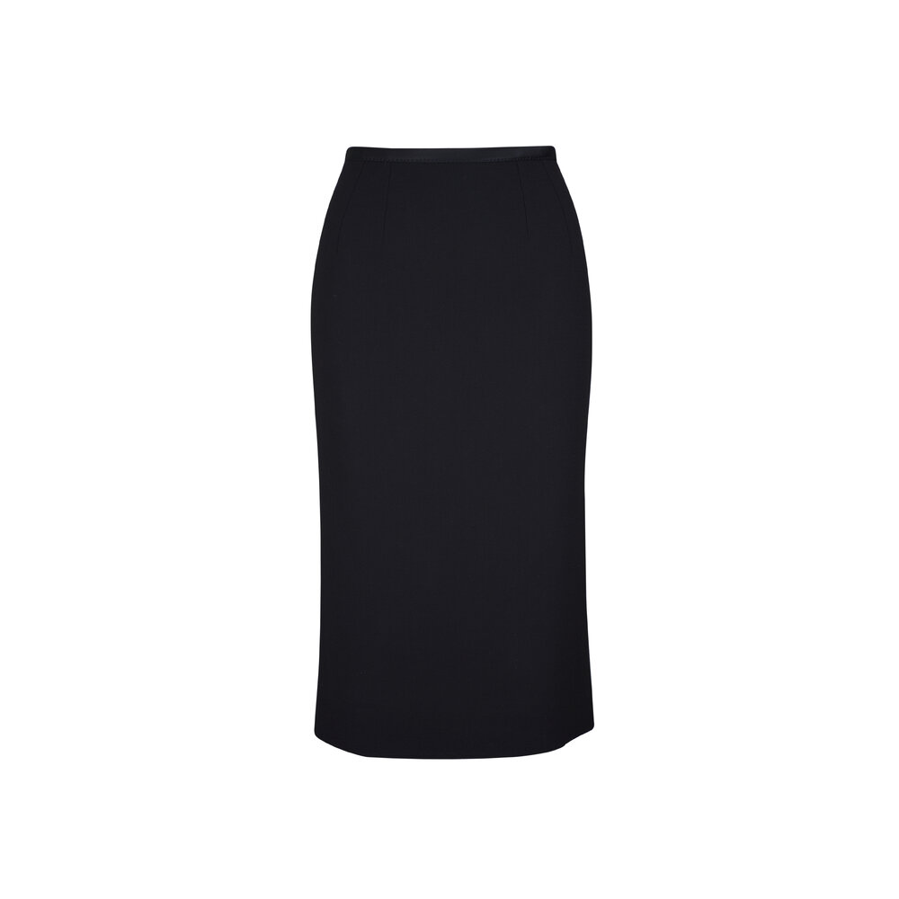 Dolce & Gabbana - Black Stretch Pencil Skirt | Mitchell Stores