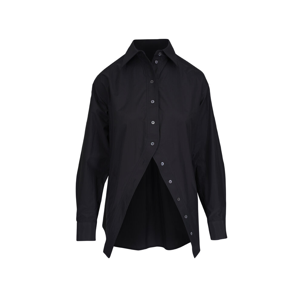 Michael Kors Collection - Black Silk & Cotton Taffeta