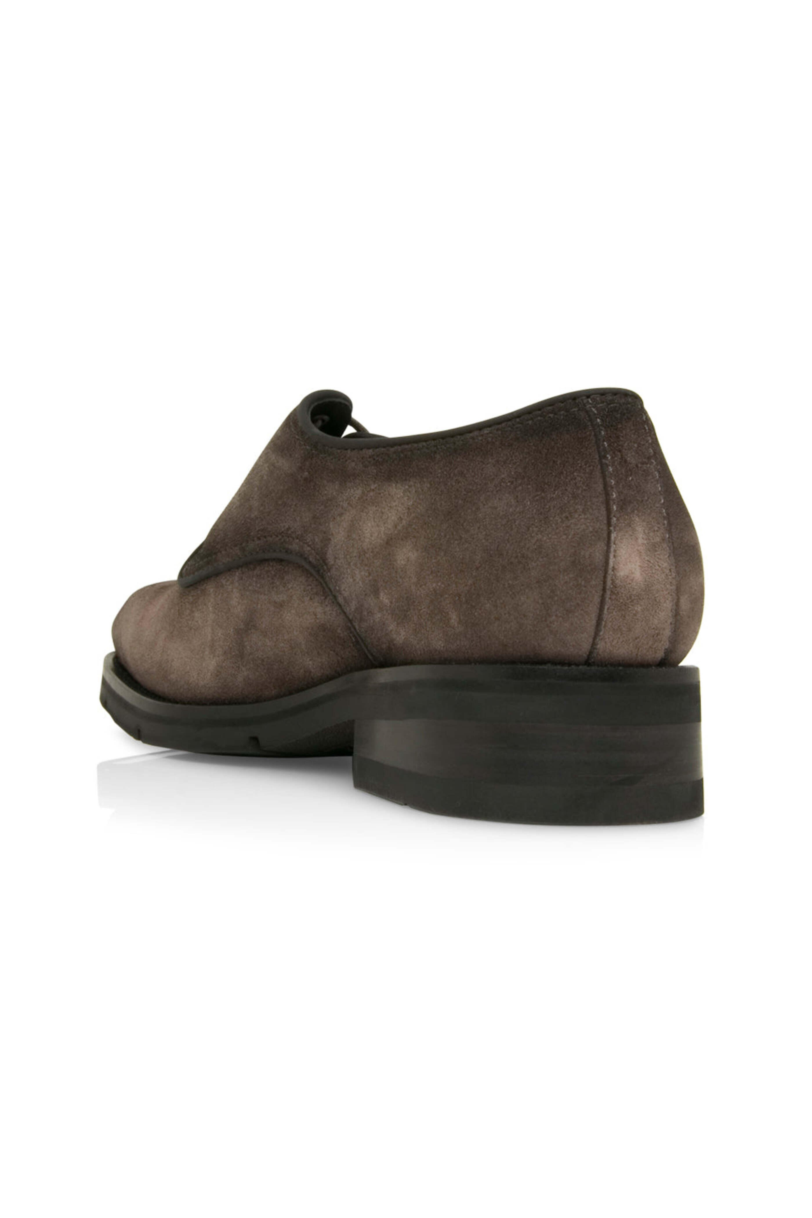 Santoni - Suede Derby in Charcoal