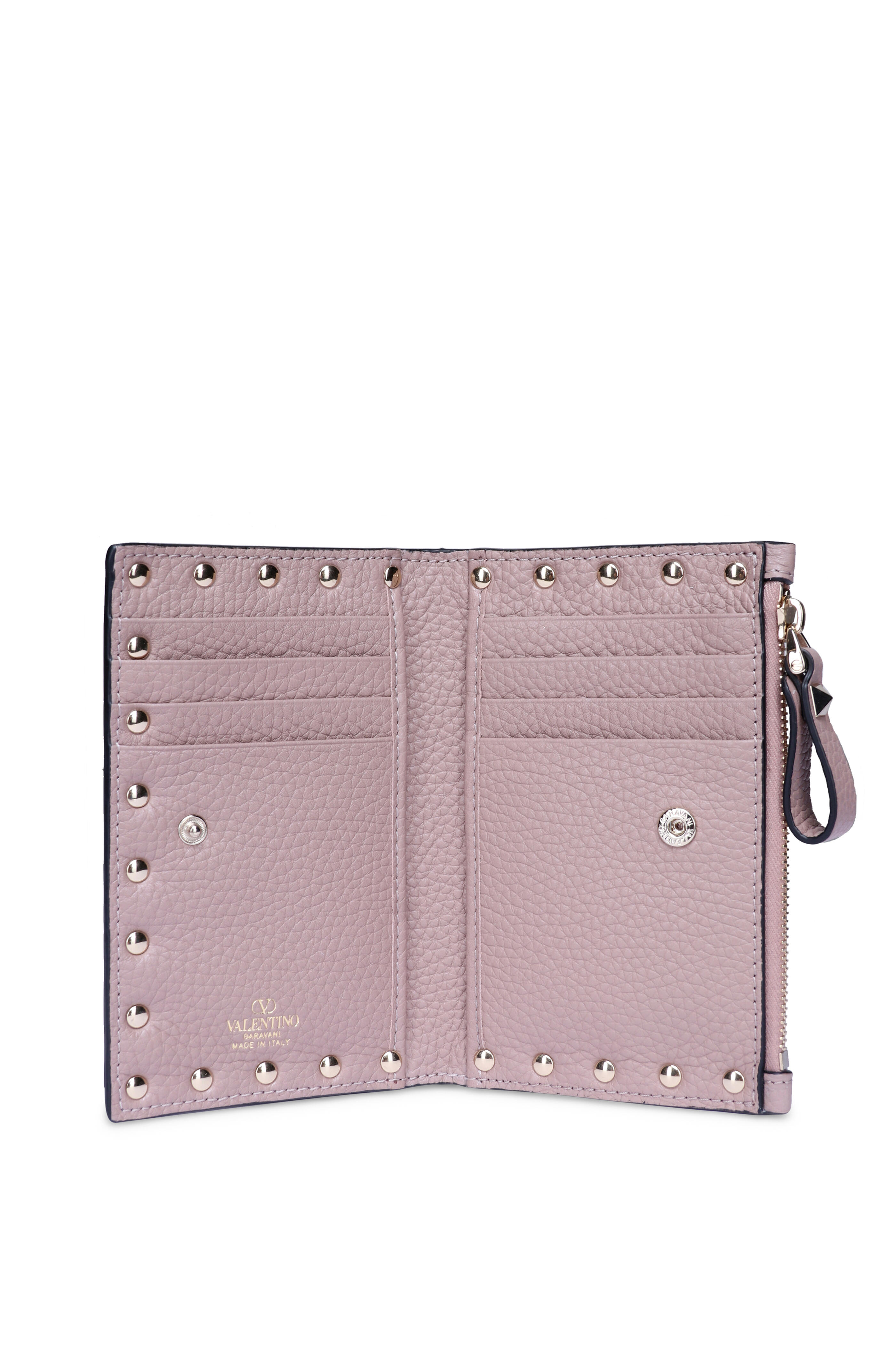 Valentino Garavani - Rockstud Poudre Grained Leather Cardholder