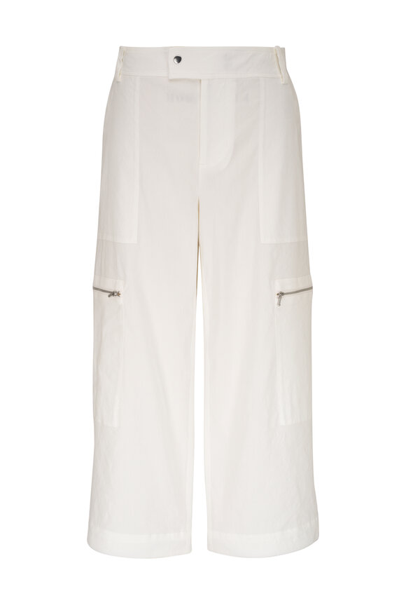 Vince - Off White Low-Rise Parachute Cropped Pant