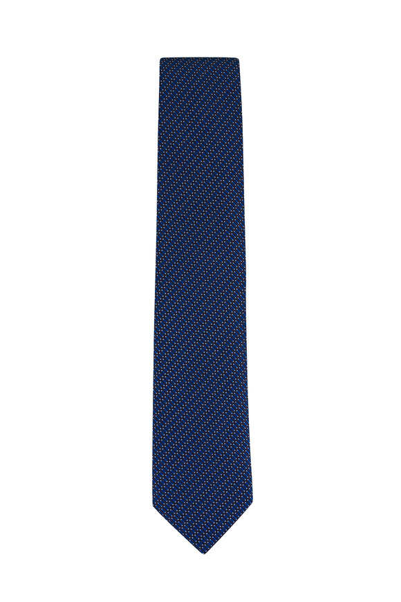 Brioni Navy Blue Necktie - view 1