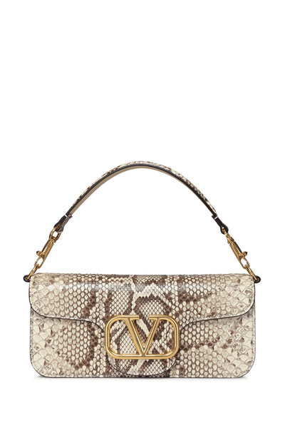 Valentino Garavani - Rockstud Ivory Pebbled Leather Shoulder Bag