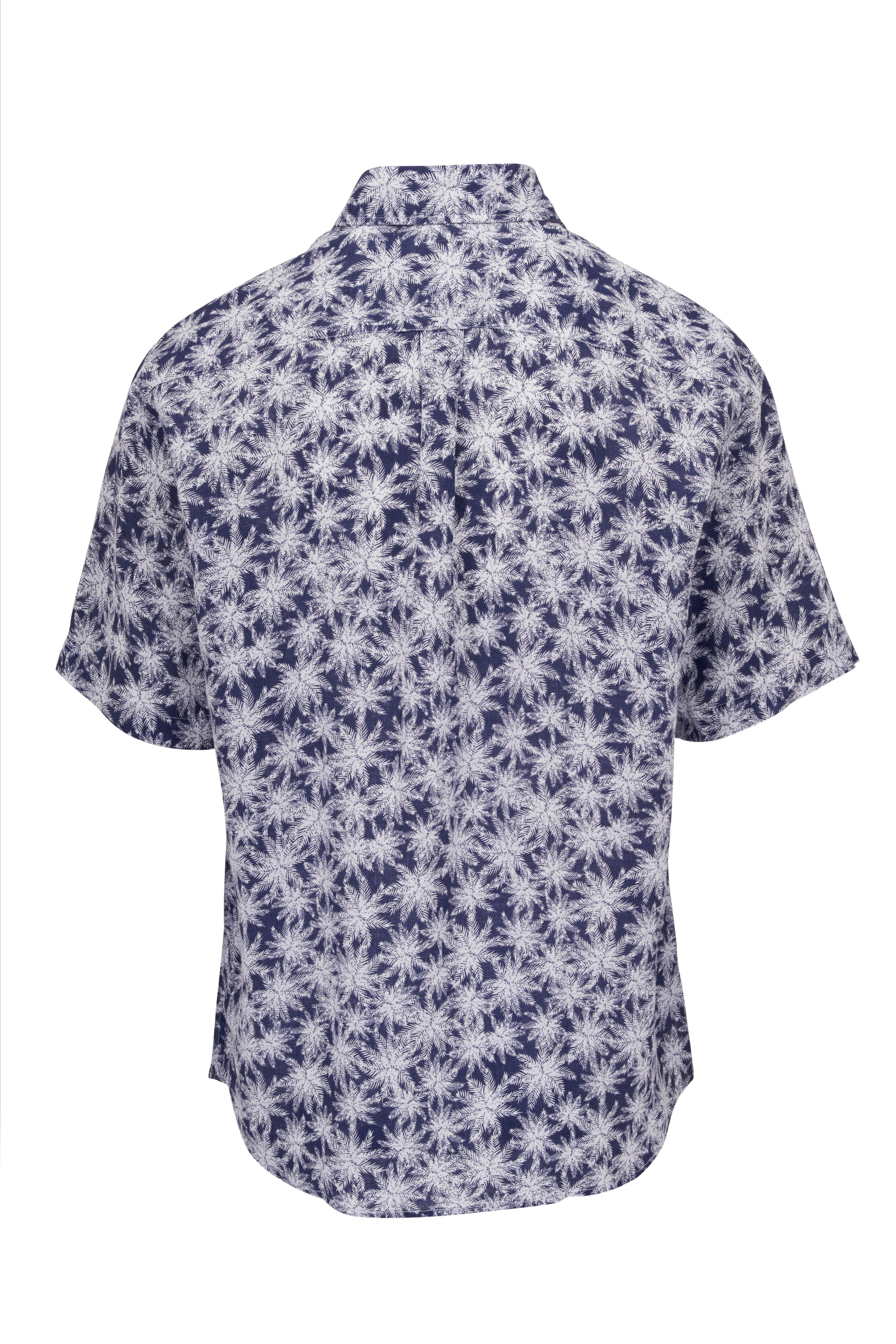 Peter Millar - Key Cove Atlantic Blue Linen Sport Shirt