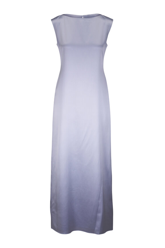 TWP Simple Twist of Fate Halogen Blue Silk Dress