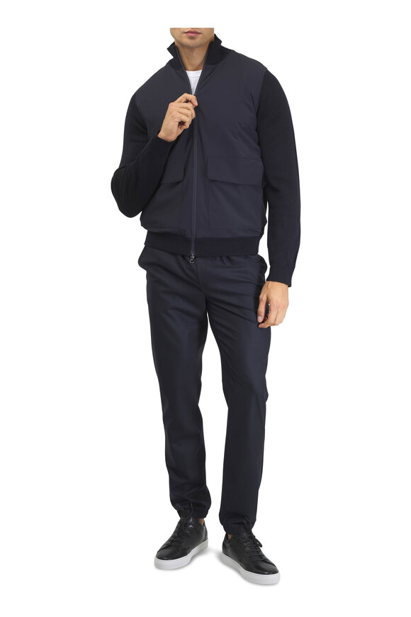 WAHTS Dawson Dark Blue Merino Hybrid Jacket - view 2
