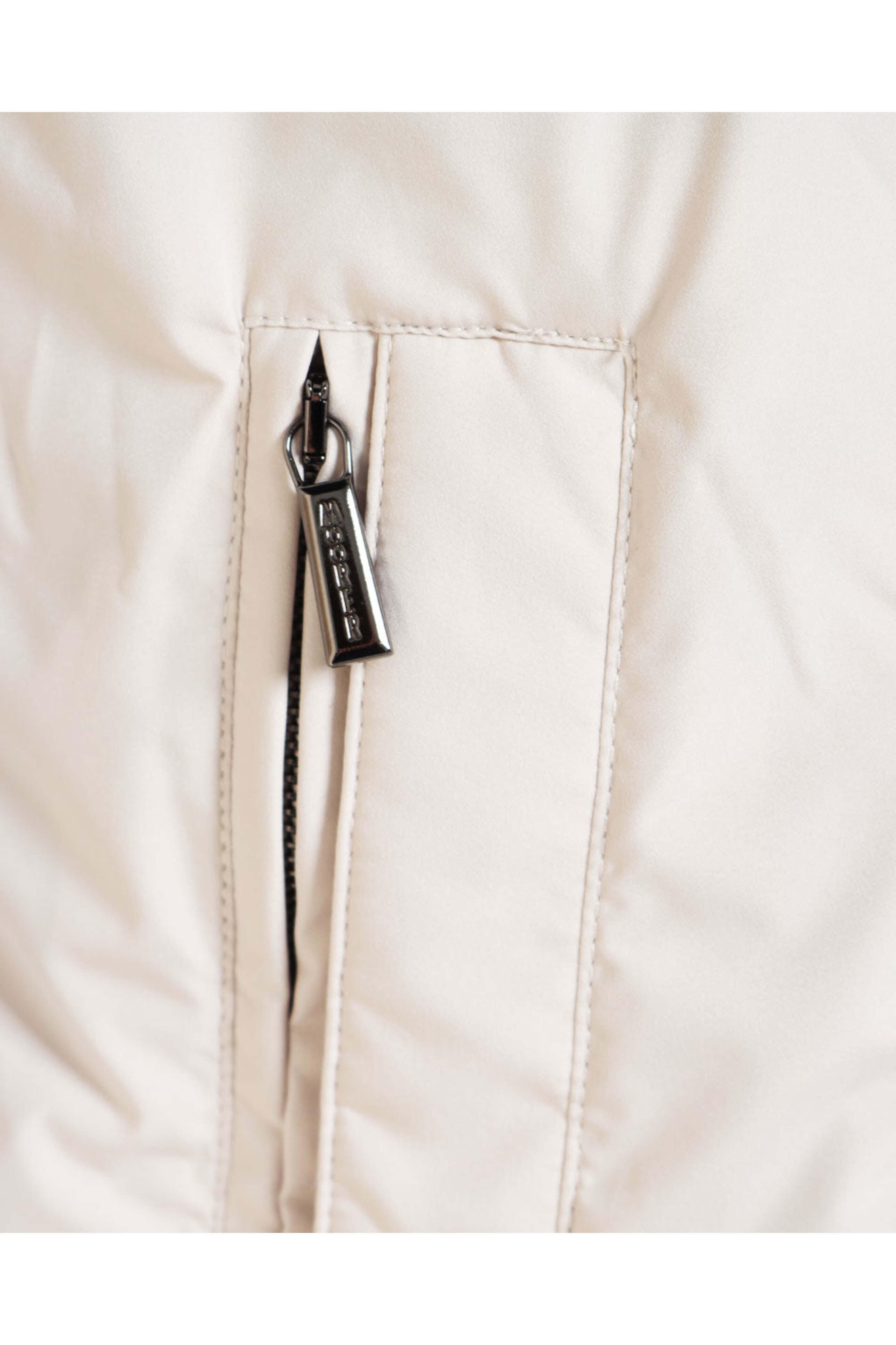 Moorer - Cream Polyester Duccio Waterproof Hooded Jacket