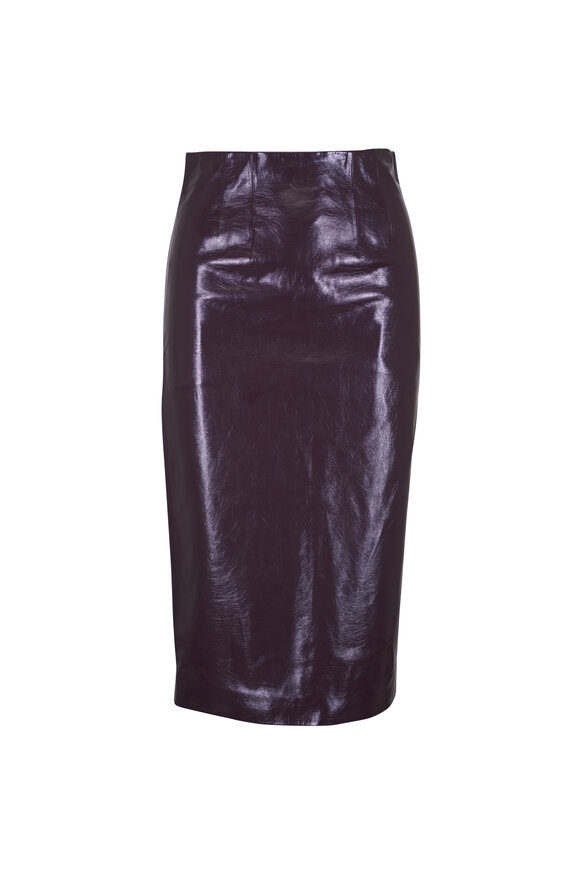 Veronica Beard Holmes Plum Pencil Skirt