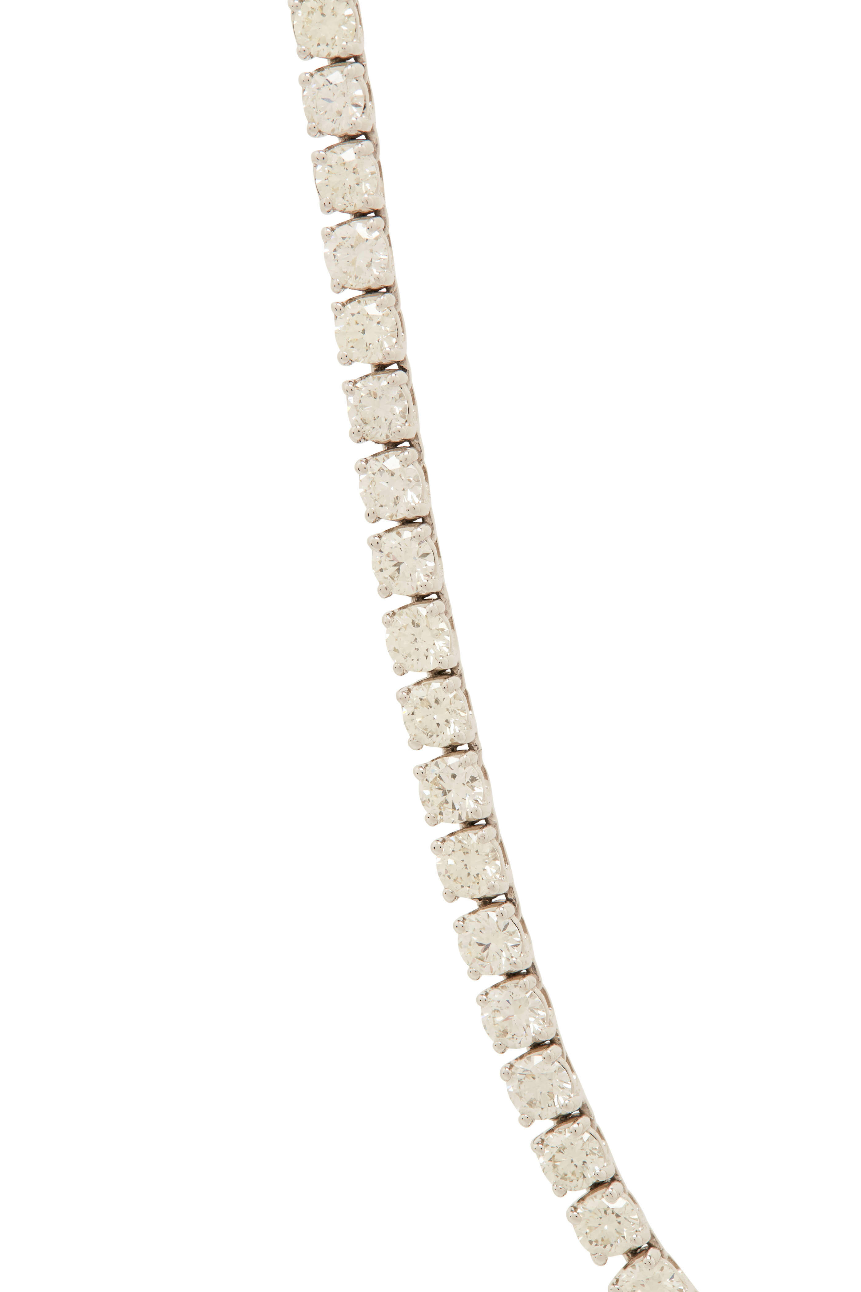 Louis Newman and Co GIA Diamond Straight Line Tennis Necklace with