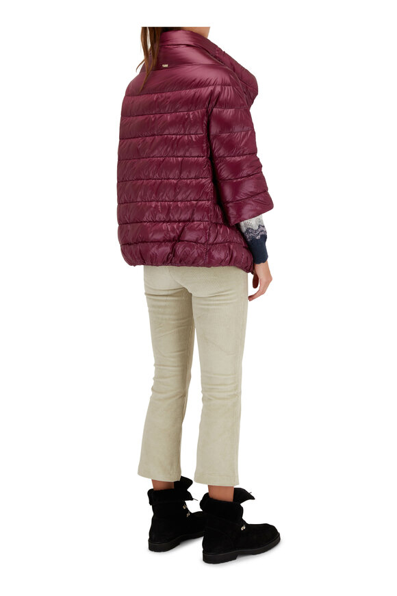 Herno - Magenta Nylon Ultralight Puffer Jacket