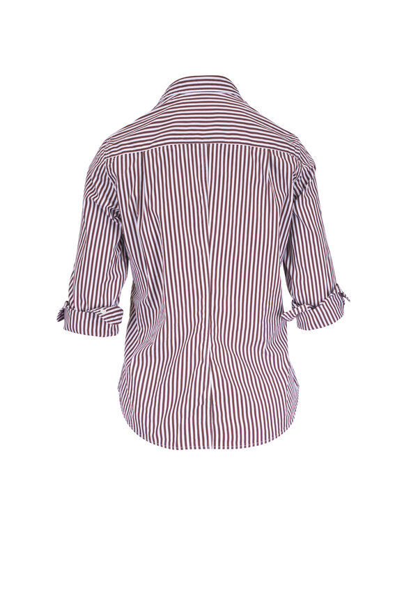 Frank & Eileen - Barry Brown Stripe Tailored Button Down