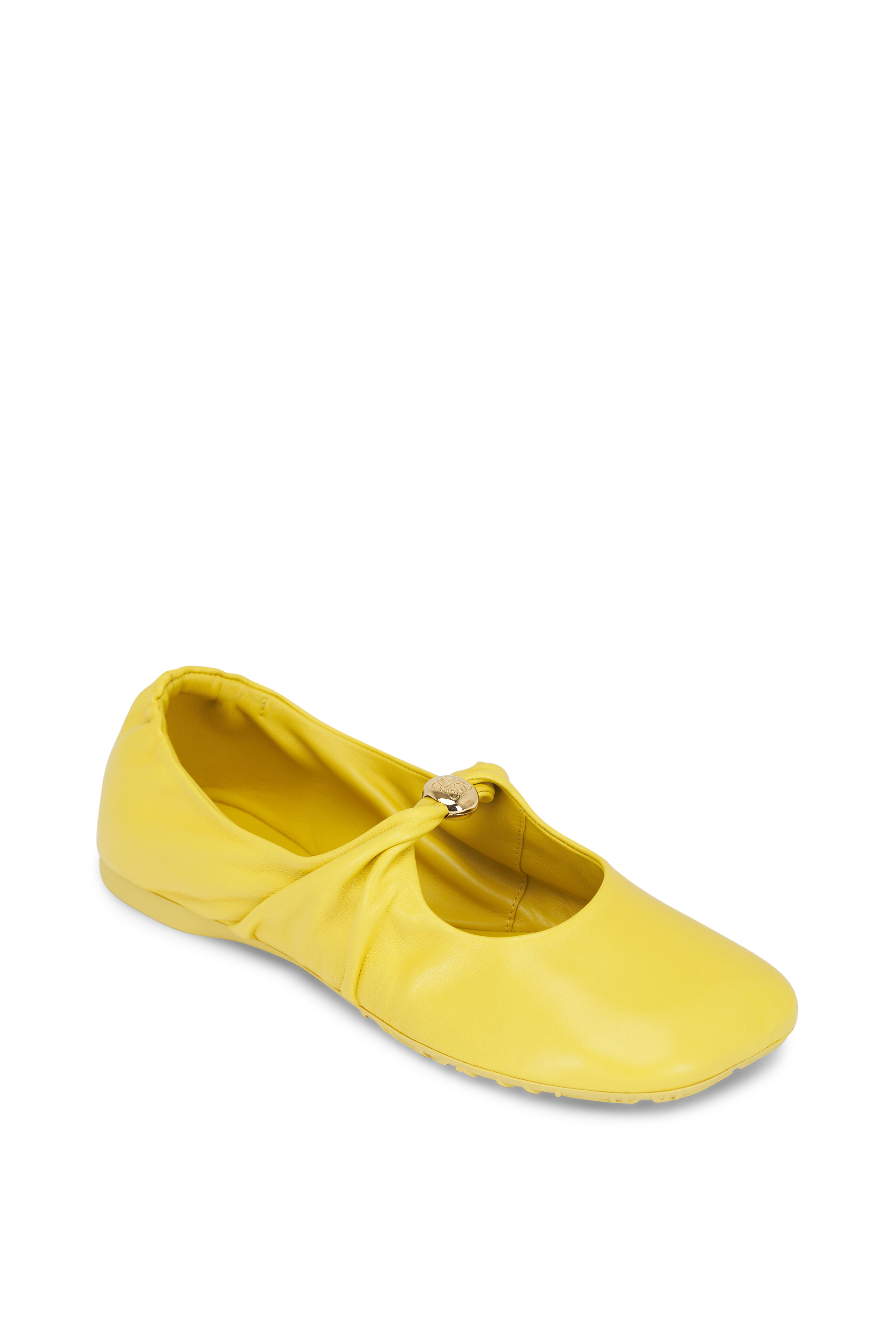 Loewe - Dandelion Soft Leather Ballerina Flat