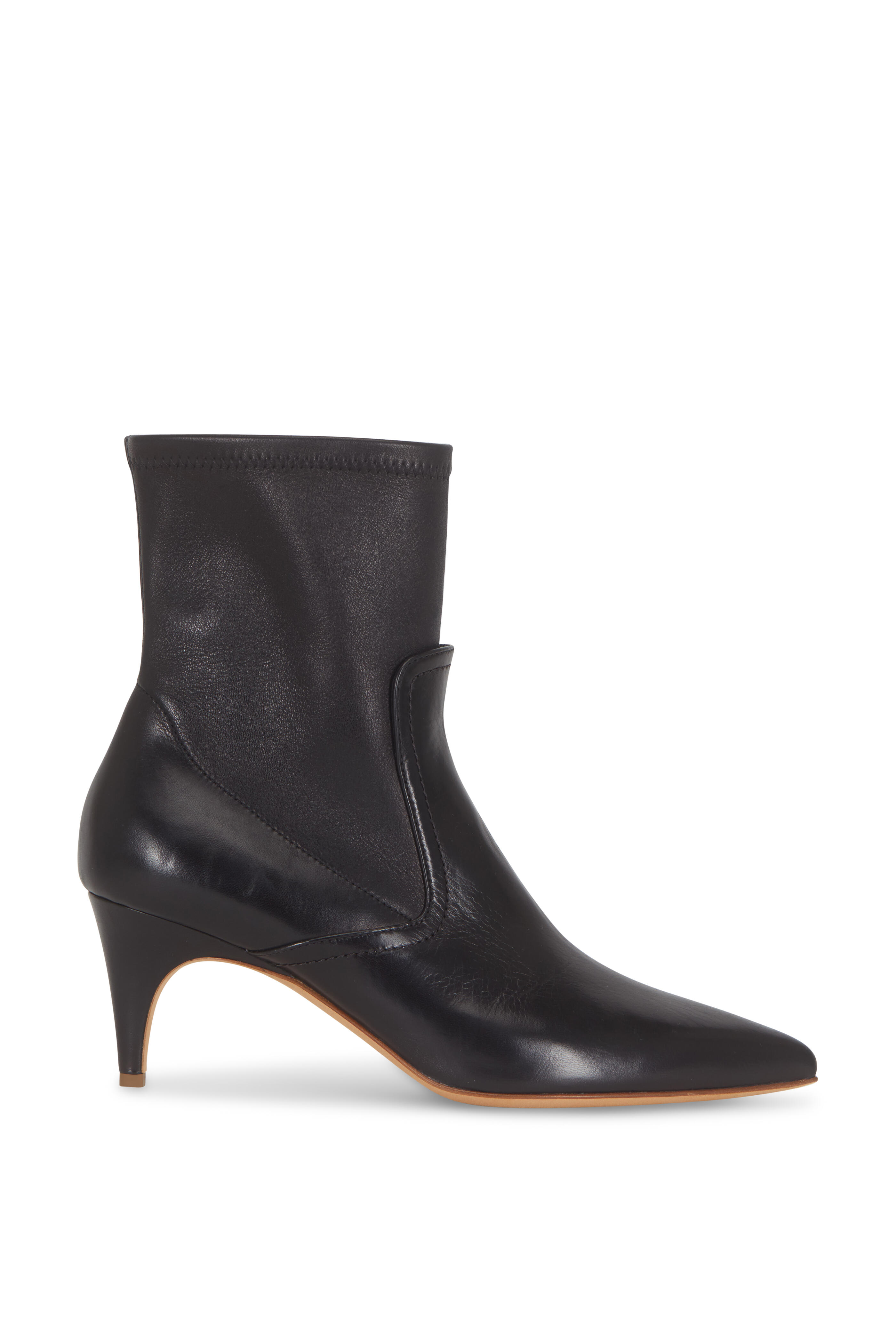 Derek Lam - Blair Black Stretch Leather Bootie, 70mm