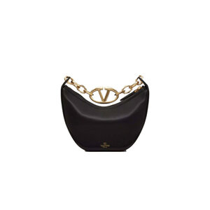 【関税&送料込】Valentino Garavani Vlogo Moon Small Grainy L Valentino Garavani VLogo Moon Mini Hobo Bag in Metallic