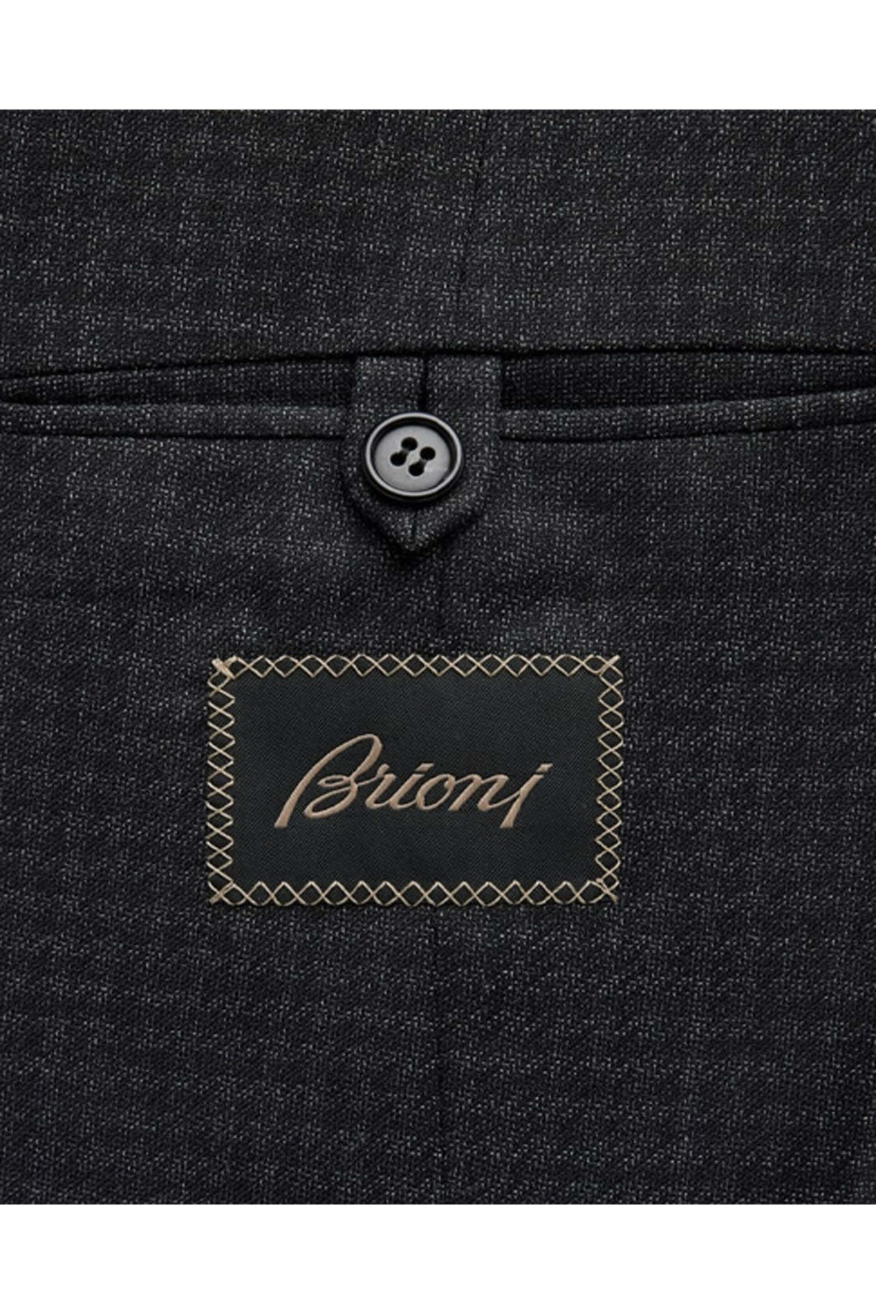 Brioni - Anthracite Wool Houndstooth Suit