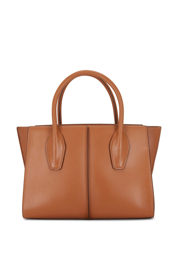 Tod's - Manici Cognac Leather Medium Shopper Tote