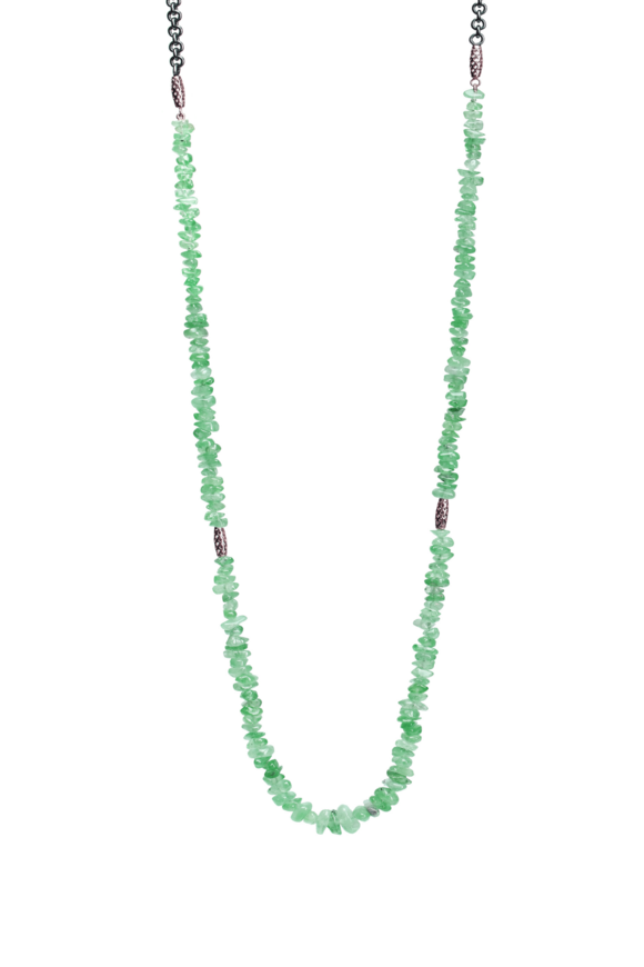 Ray Griffiths Graduated Colombian Emerald Necklace