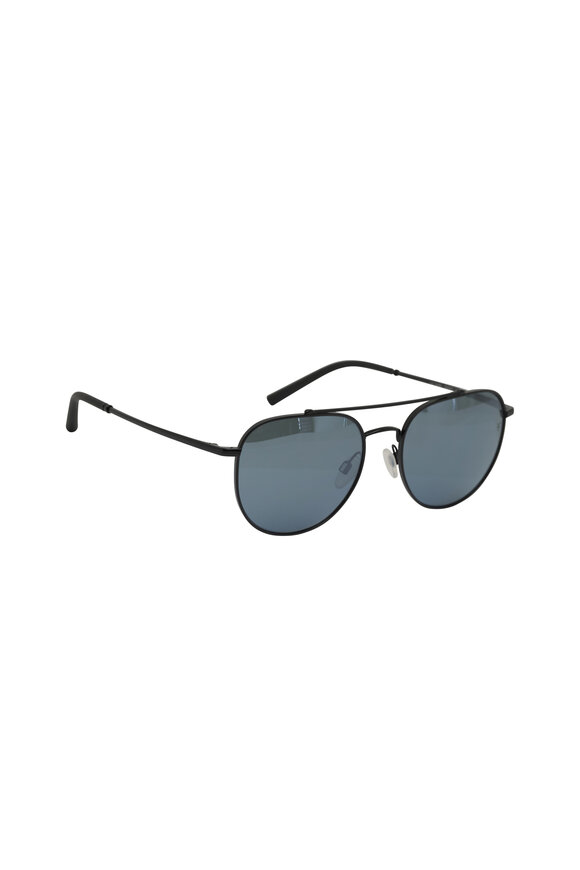 Oliver Peoples R-10 Matte Black & Gray Polar Sunglasses