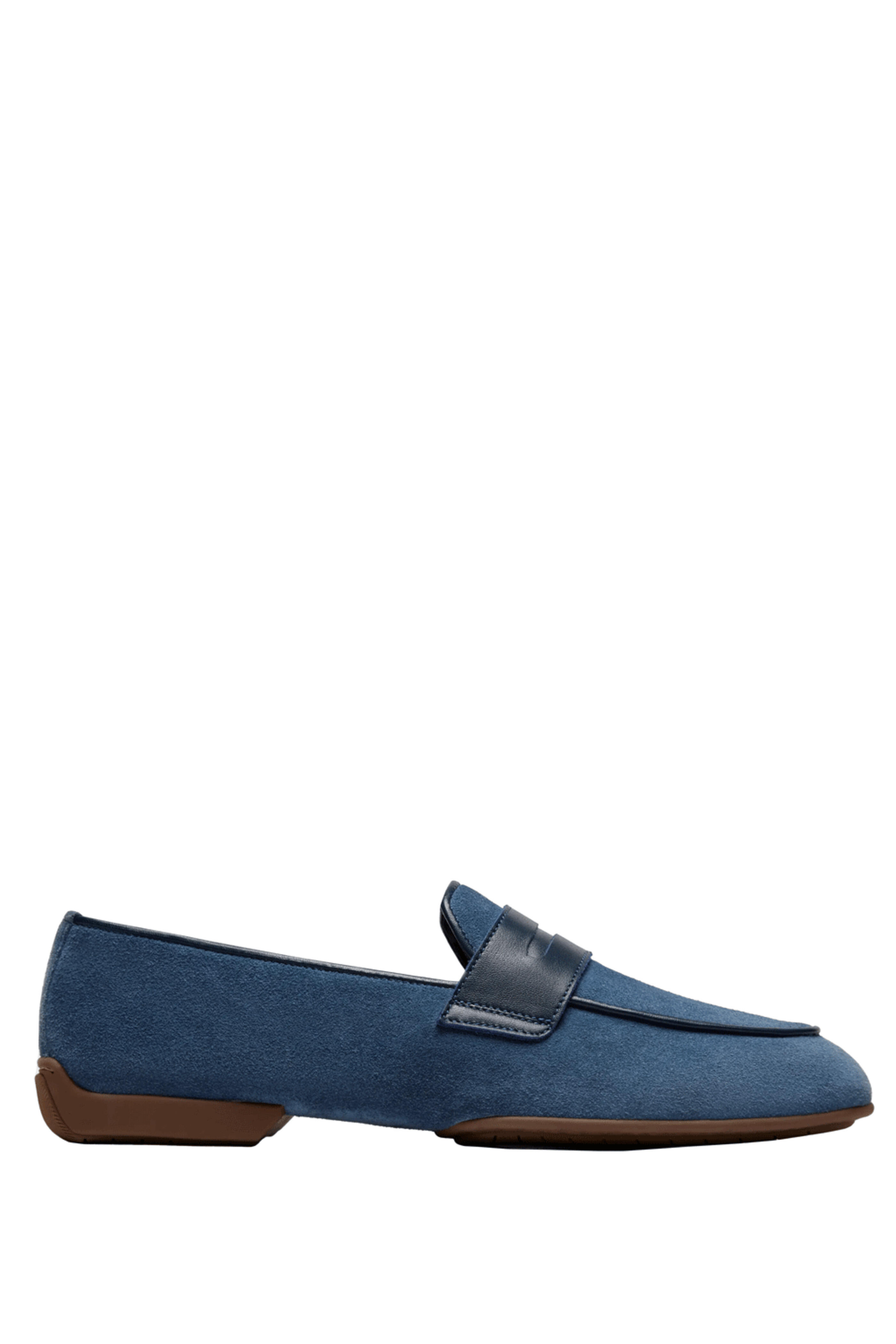 Brioni - Monza Suede Driver Loafer in Periwinkle