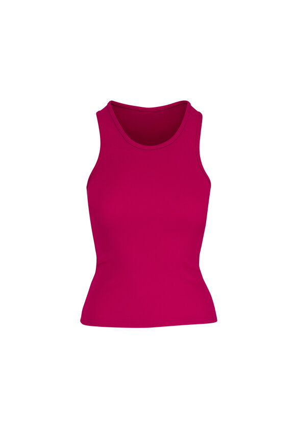 Nili Lotan June Washed Red Cotton Tank