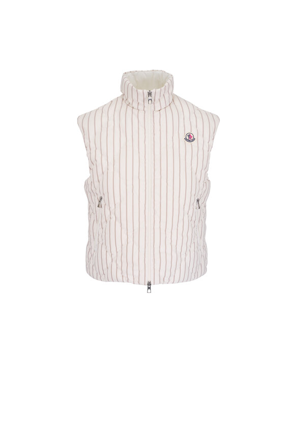 Moncler Aussa Stripe Down Vest
