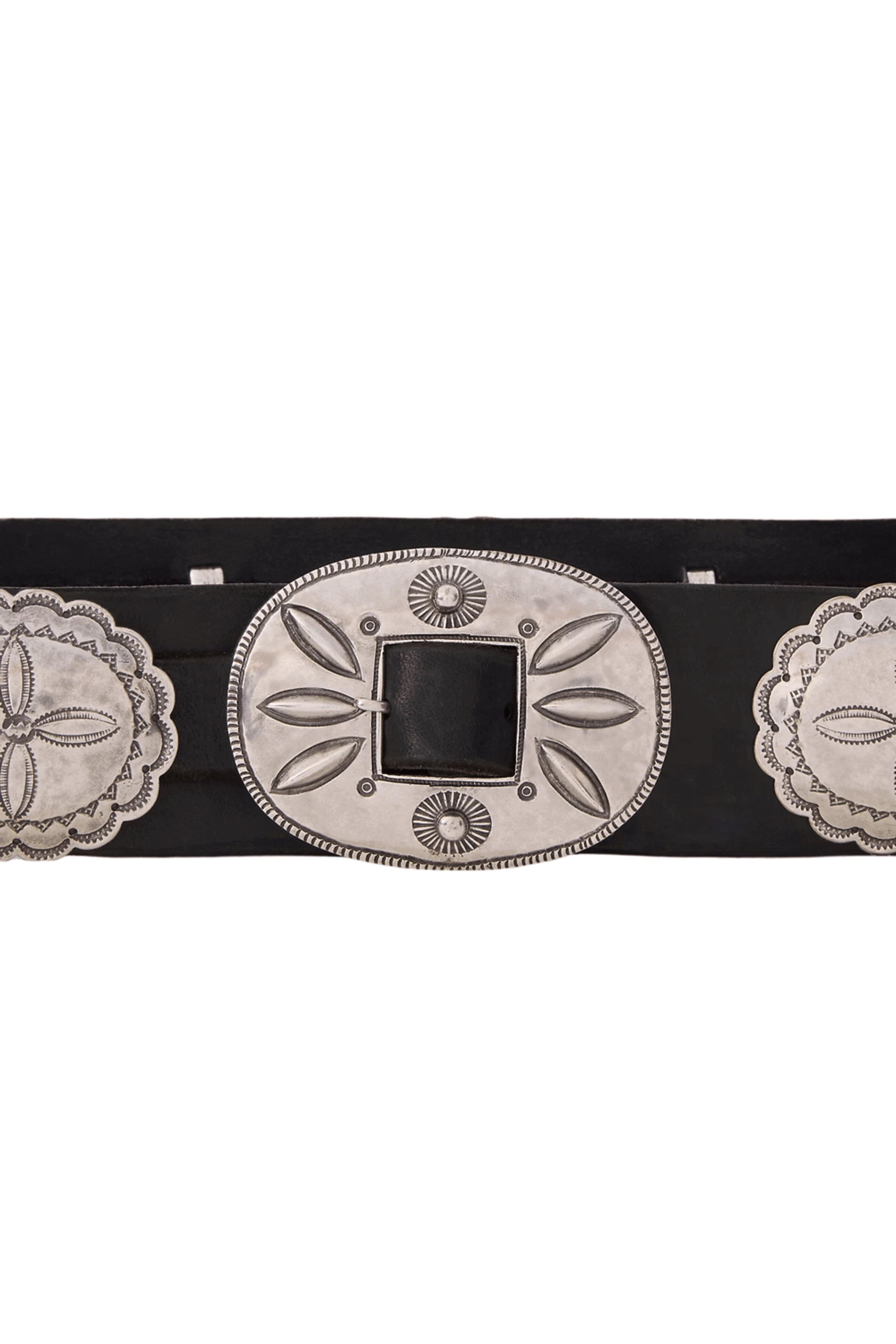 Ralph Lauren - Vacchetta Concho Belt in Black