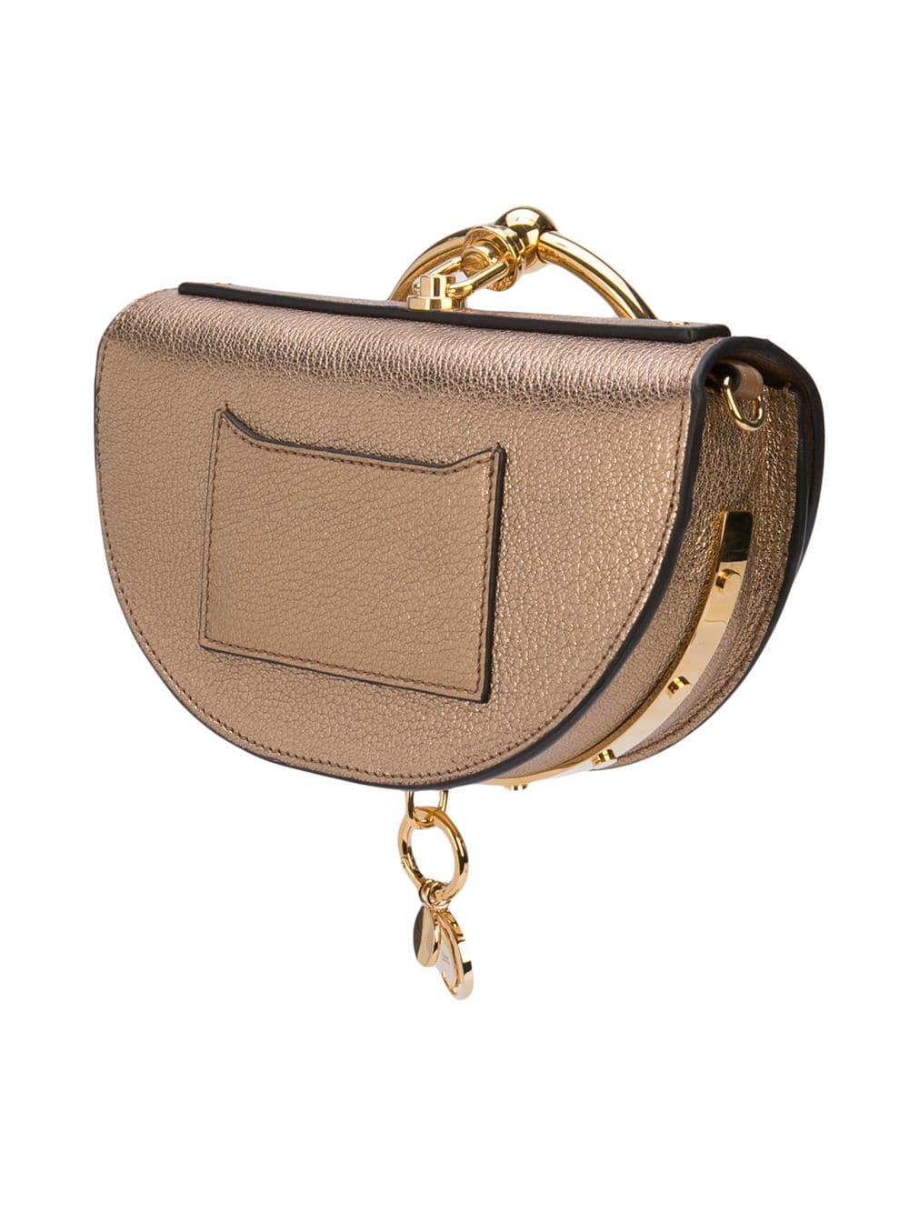 Bracelet nile leather crossbody bag Chloé Beige in Leather - 31771904
