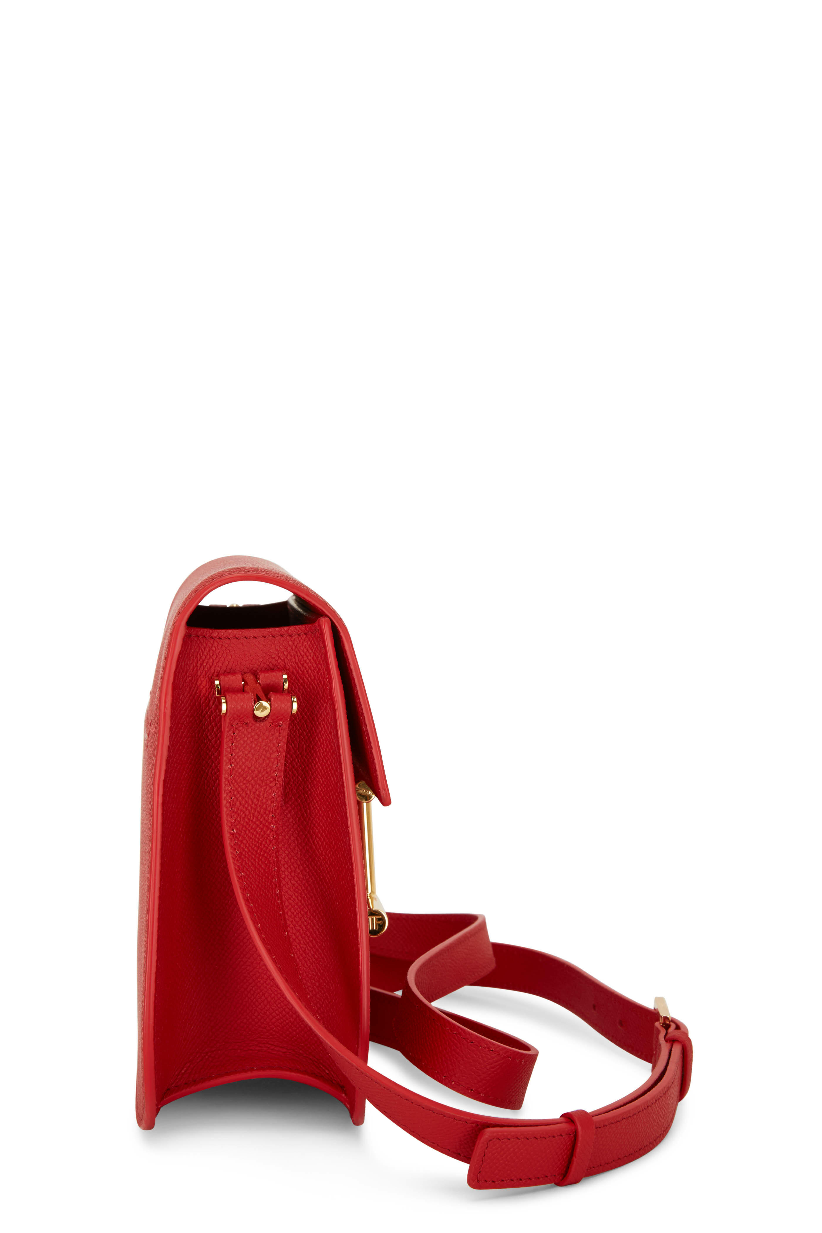 Tom Ford - Tara Poppy Leather T Clasp Mini Crossbody