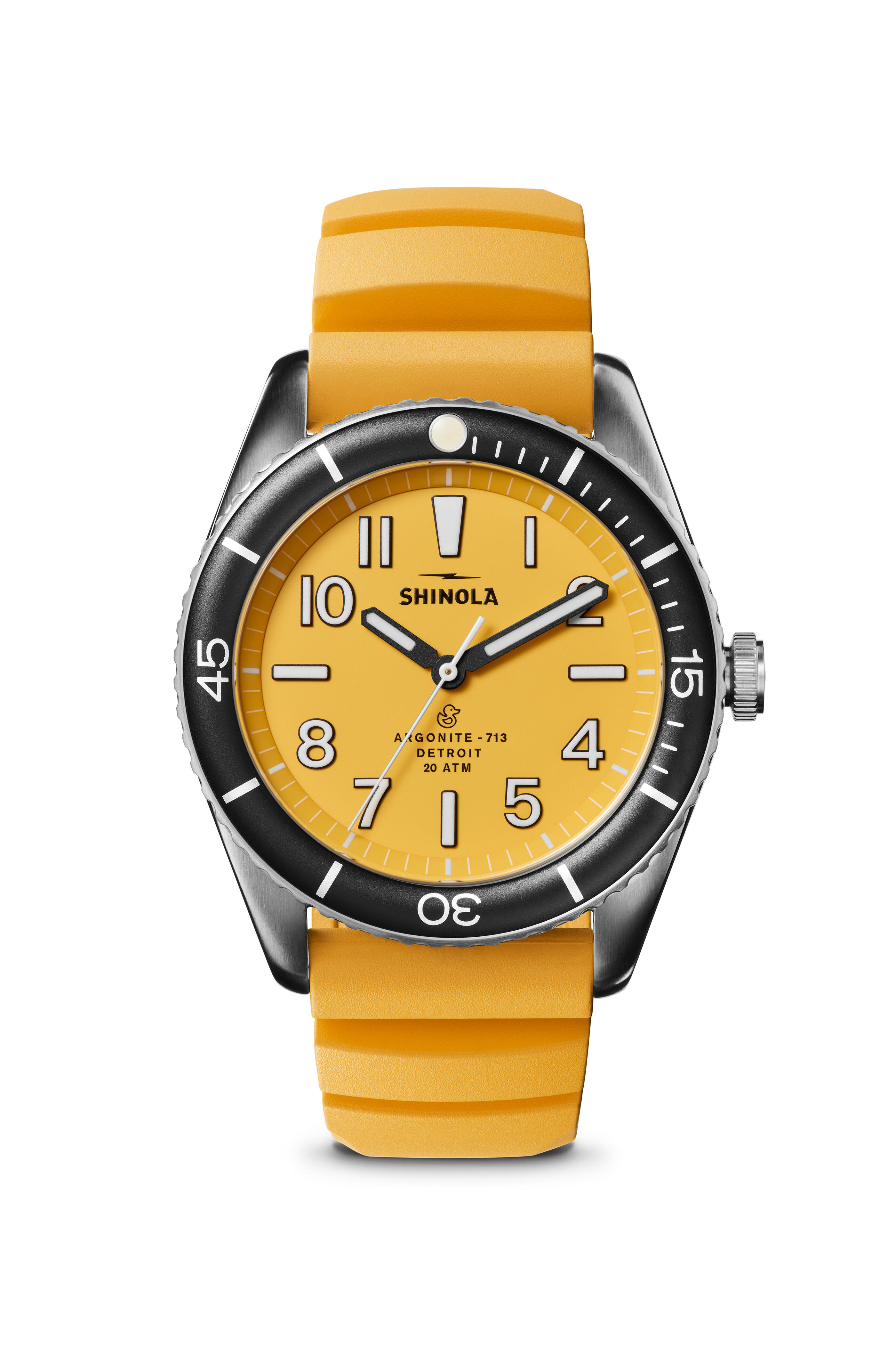 Shinola - The Duck Canary Yellow Water Resistant Watch, 42mm