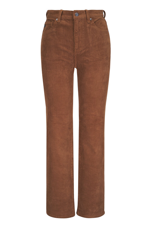 AG Brinley Bronze Corduroy Straight Leg Jean - view 1