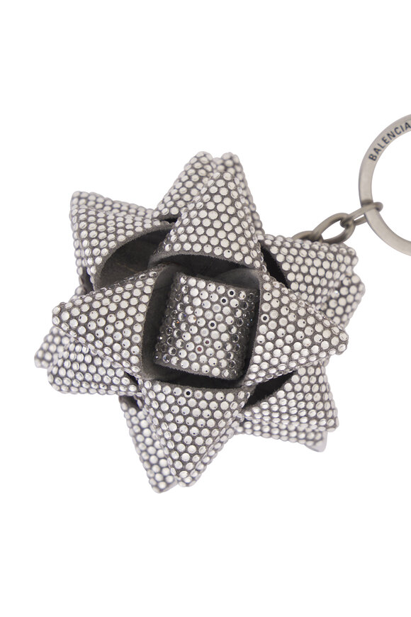 Balenciaga Crystal Gifting Bow Keychain - view 3
