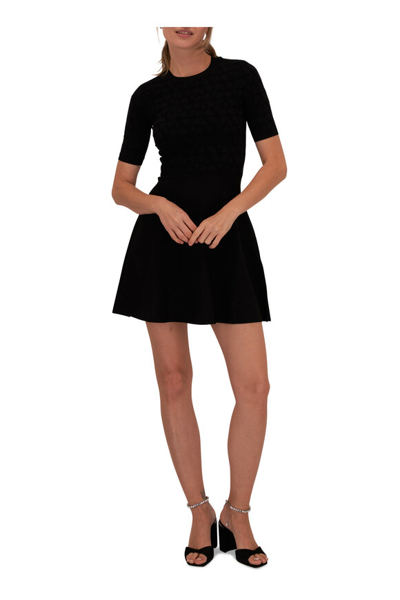 Valentino - Black Knit Mini Dress 