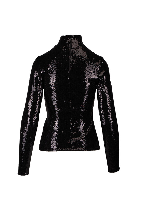Edeline Lee Dancer Black Sequin Top - view 2