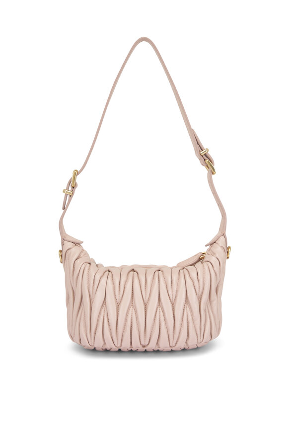 Miu Miu - Wander Cipria Matelassé Leather Pouch | Mitchell Stores