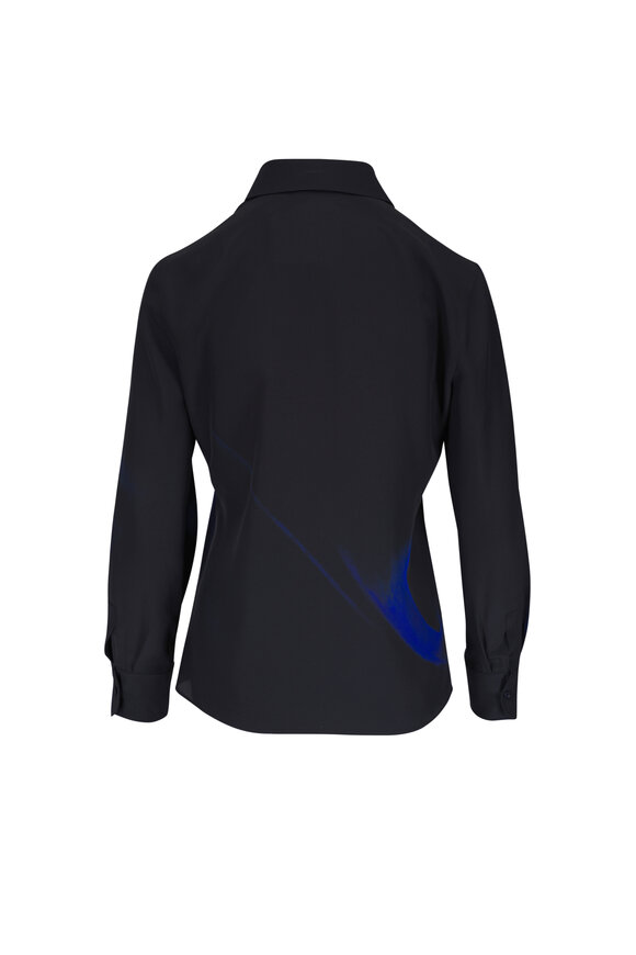 Loro Piana - Janet Navy Blue Light Linen Crepe Shirt