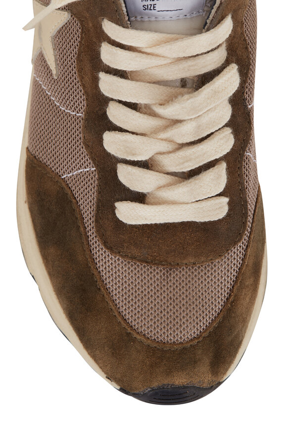 Golden Goose - Running Olive Green & Cream Sneaker