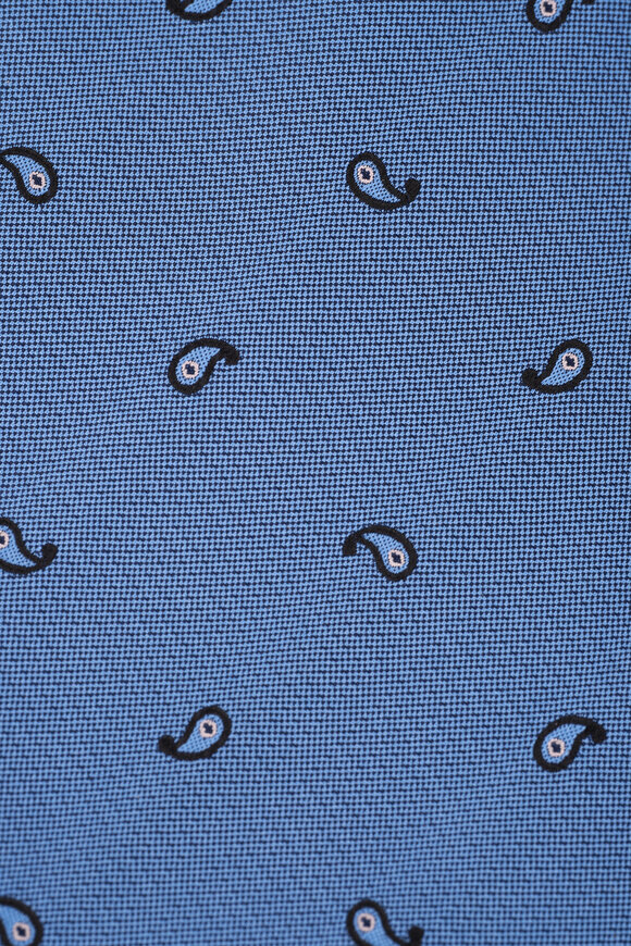 Brioni - Light Blue Paisley Print Silk Necktie