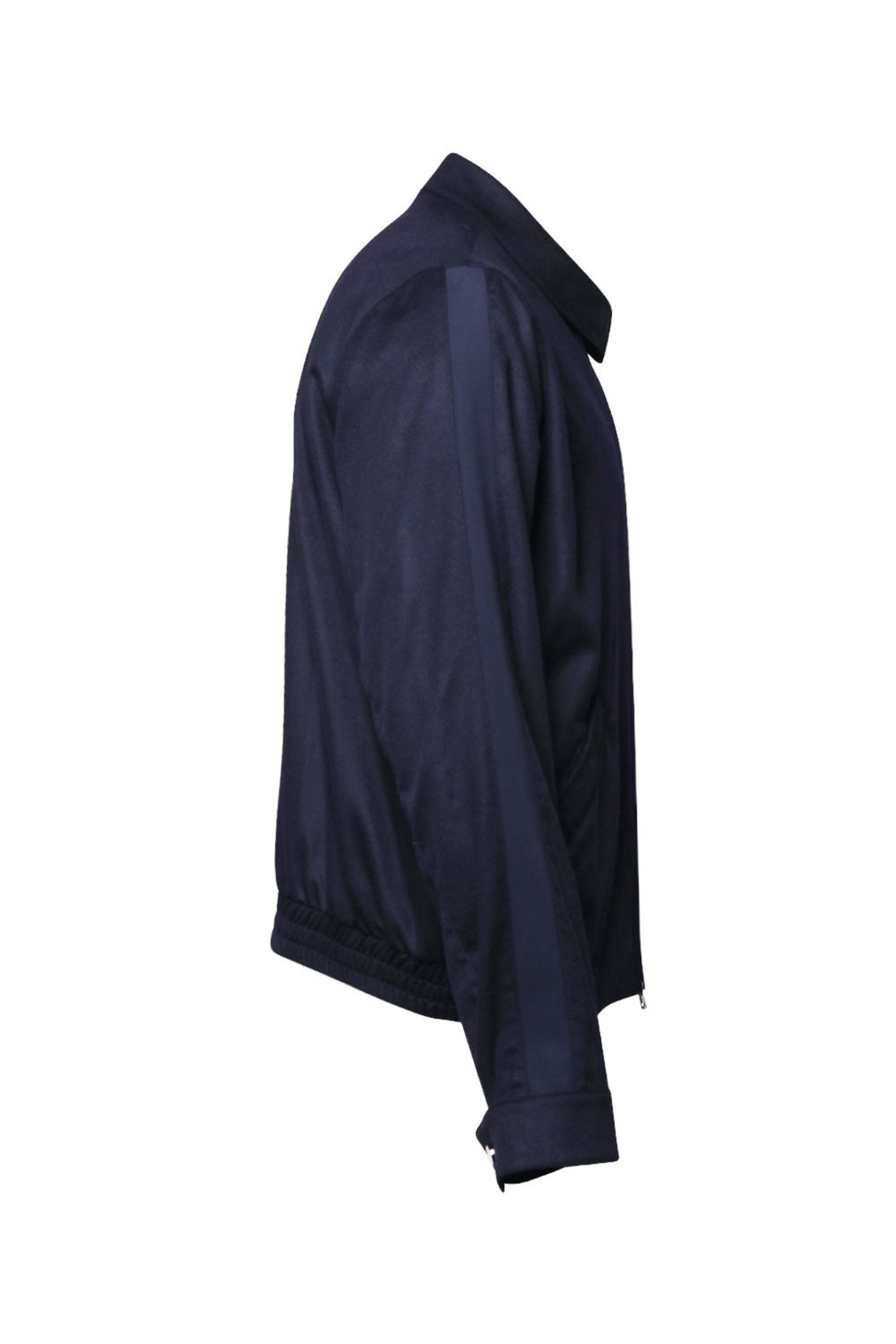 Kiton - Navy Cashmere Bomber Jacket